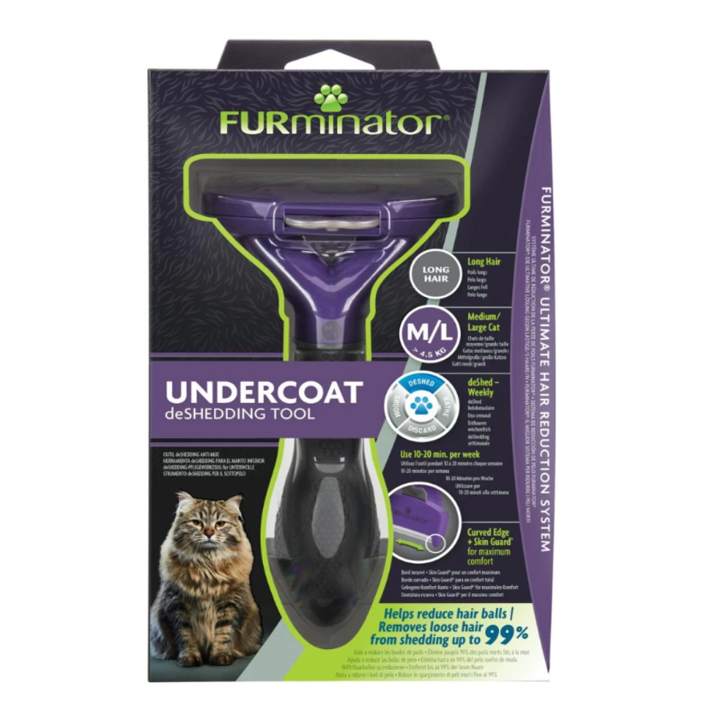 FURminator - deShedding Tool - Ondervacht - Lang haar - Katten