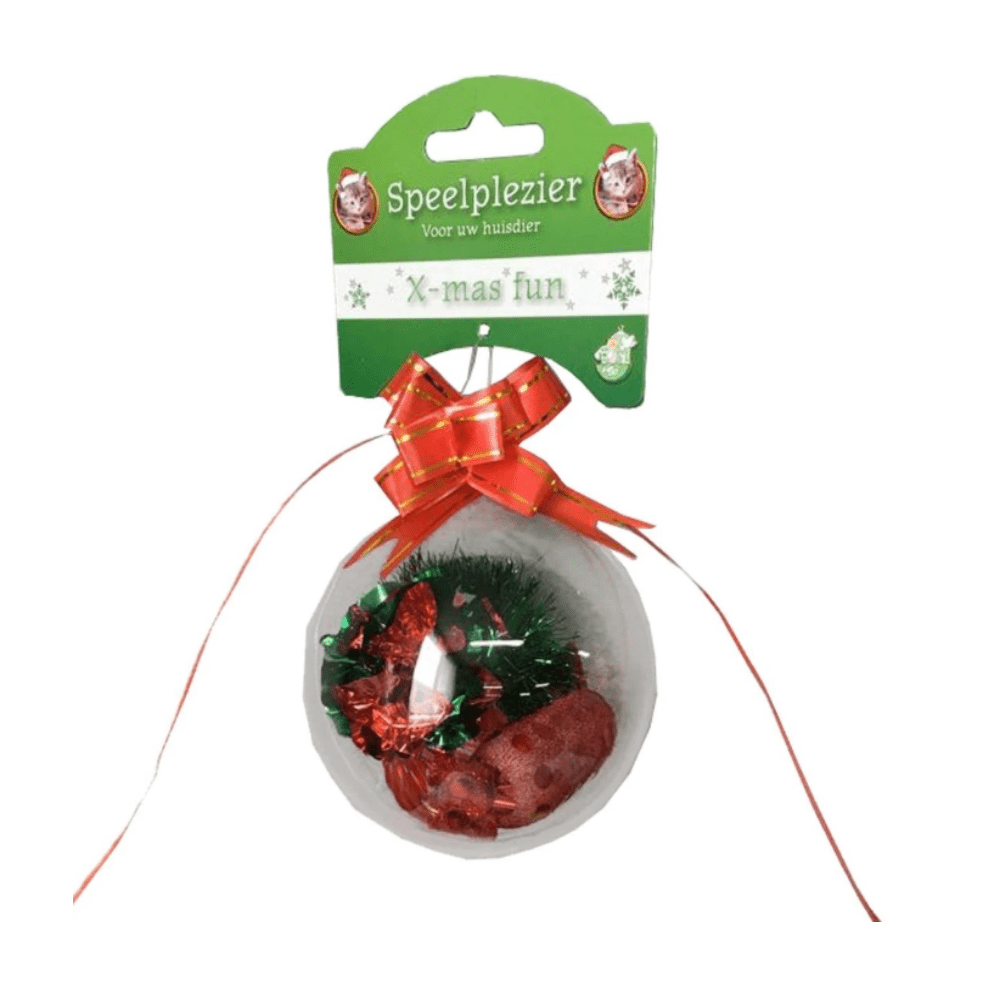 Boon - Jouets pour chats - pour votre chat dans une boule de Noël festive