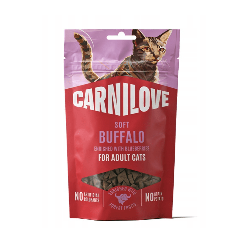 Carnilove - Katzensnack - Zart - Büffel mit Blaubeeren - 50gr