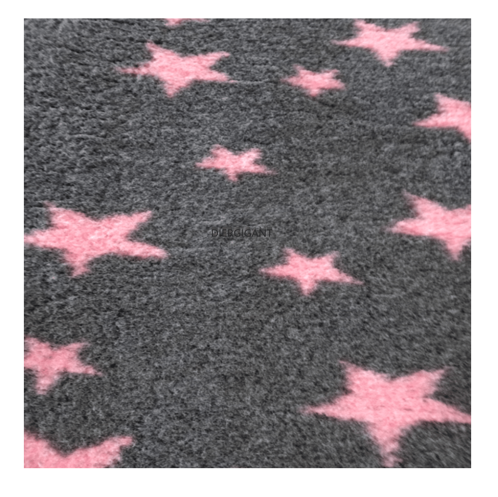 Chikko Quality - Anti-slip Vetbed - Antracit med blå stjerner - 150x100cm