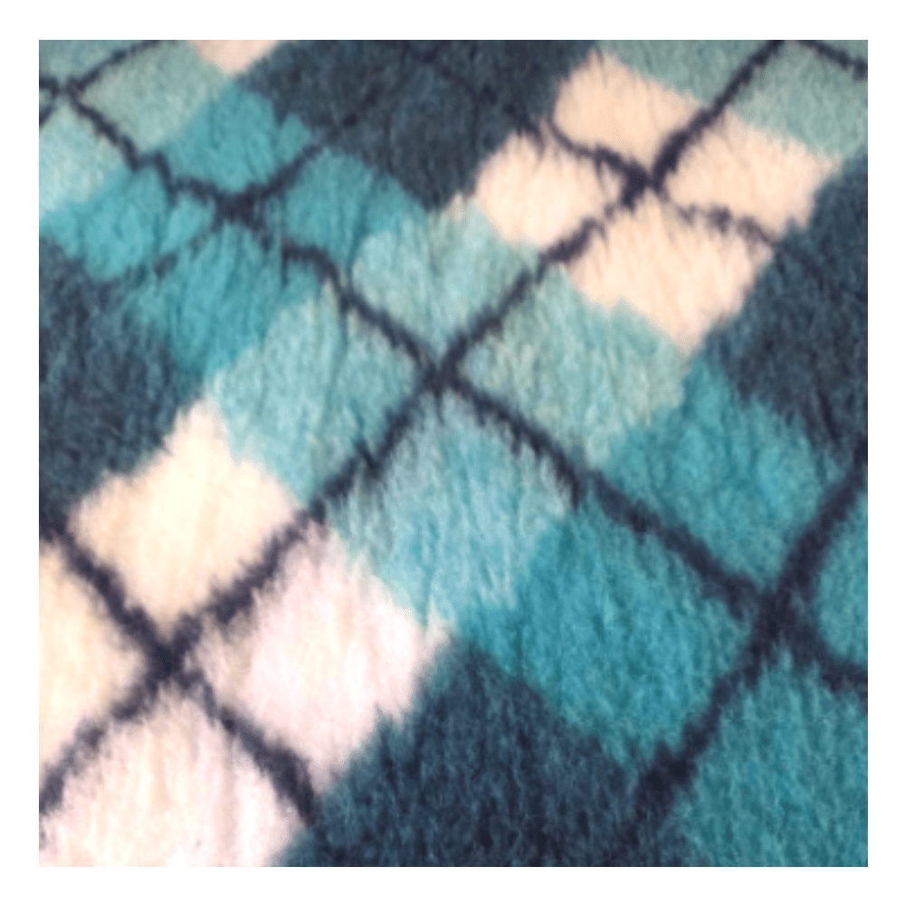 Chikko Quality - Antirutsch Vetbed - Blau/weiß Kariert - 150x100cm