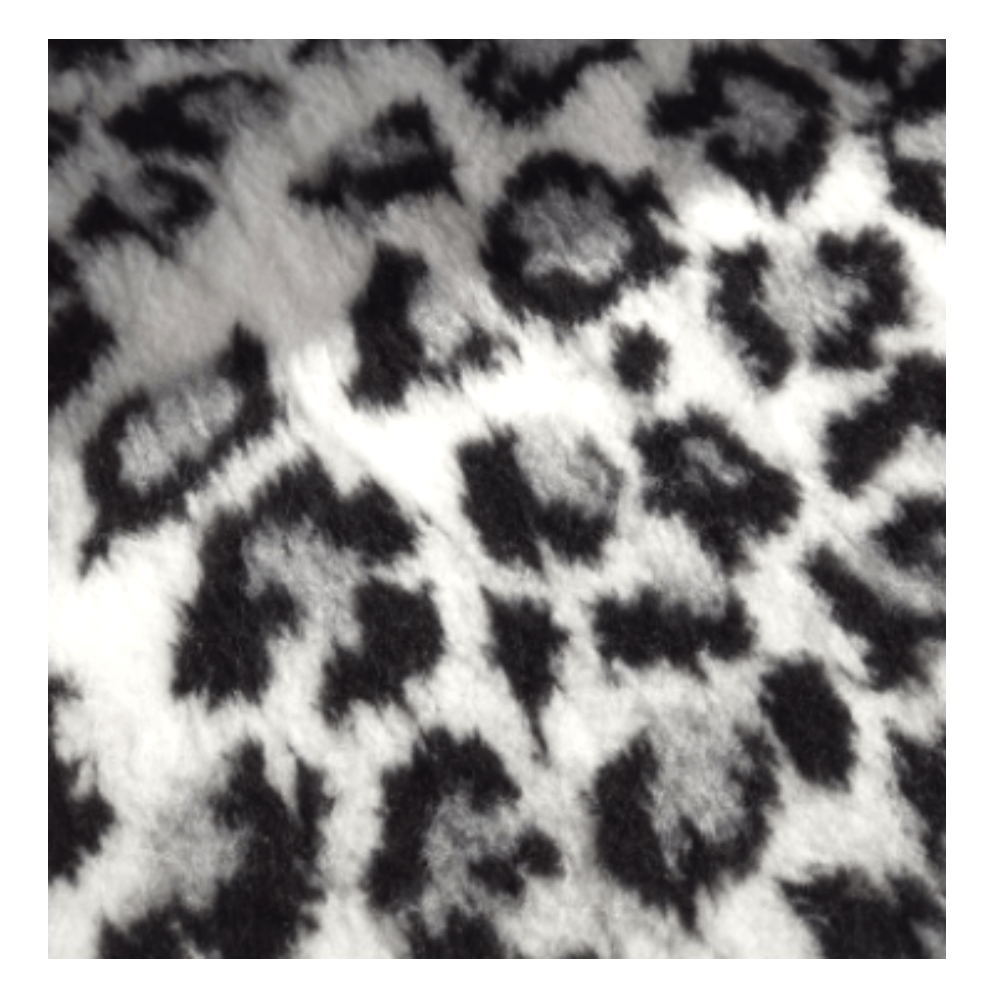 Chikko Quality - Antirutsch Vetbed - Luipaardprint - Schwarz/Weiß/Grau - 100x150cm