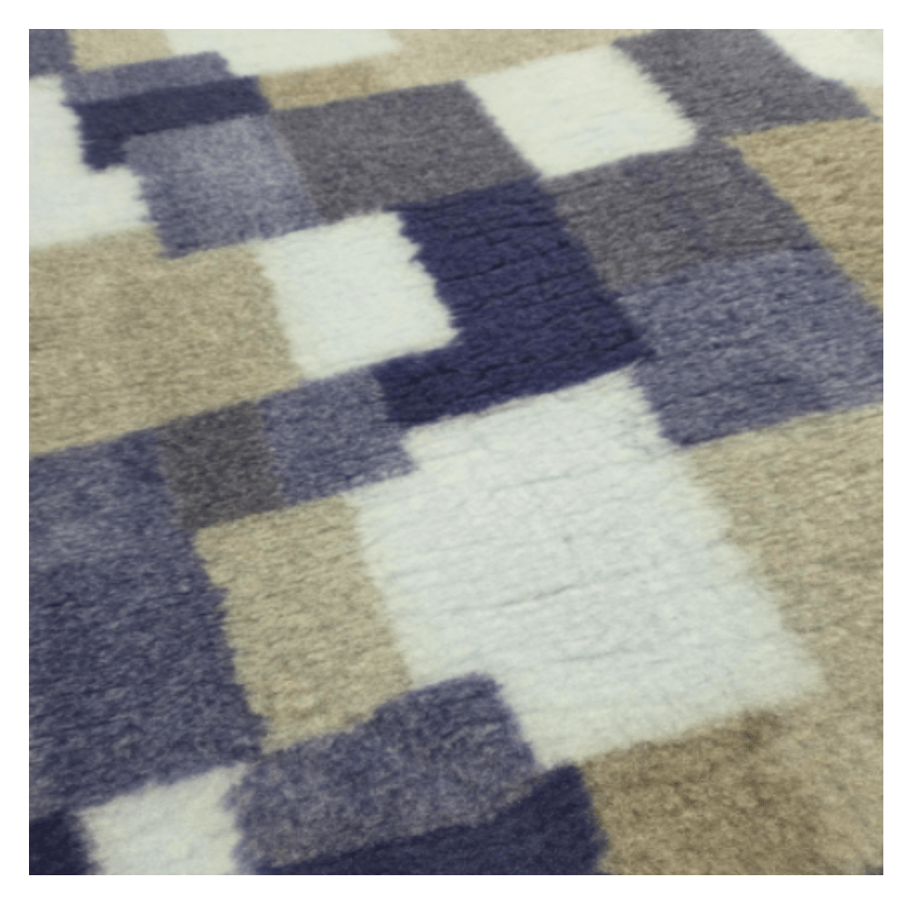 Chikko Quality - Antirutsch Vetbed - Blau/weiß Kariert - 150x100cm