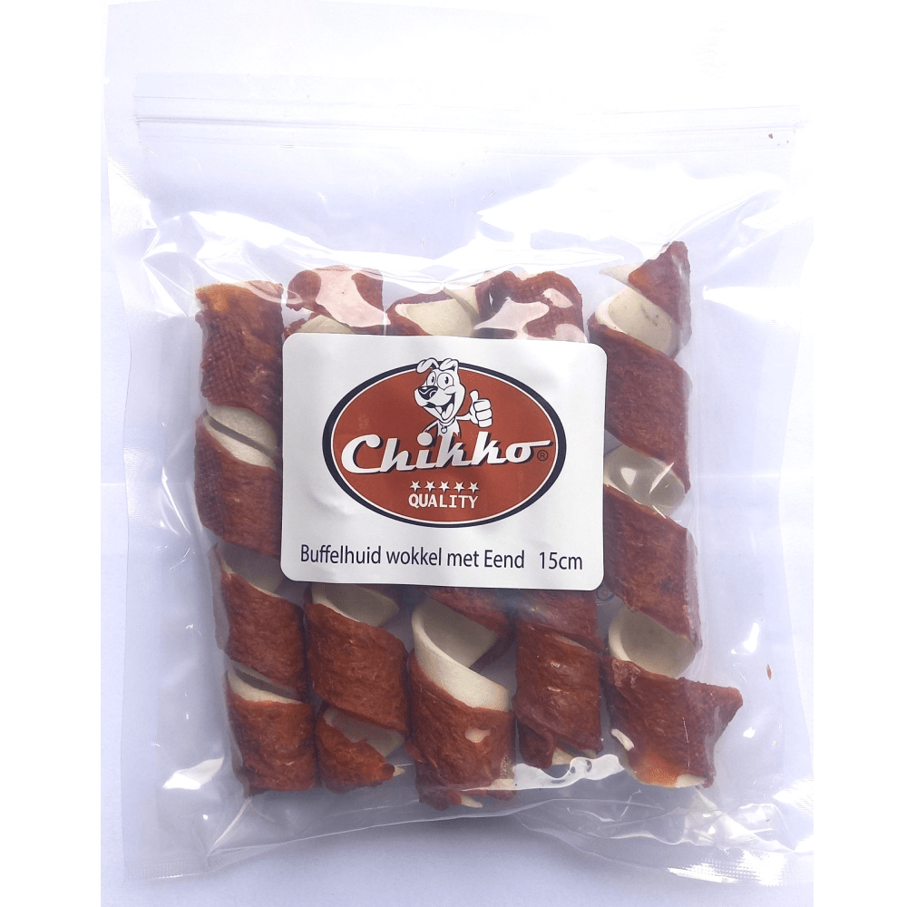 Chikko Quality - Buffalo skin wrappers with Duck - 5 pieces - 15cm