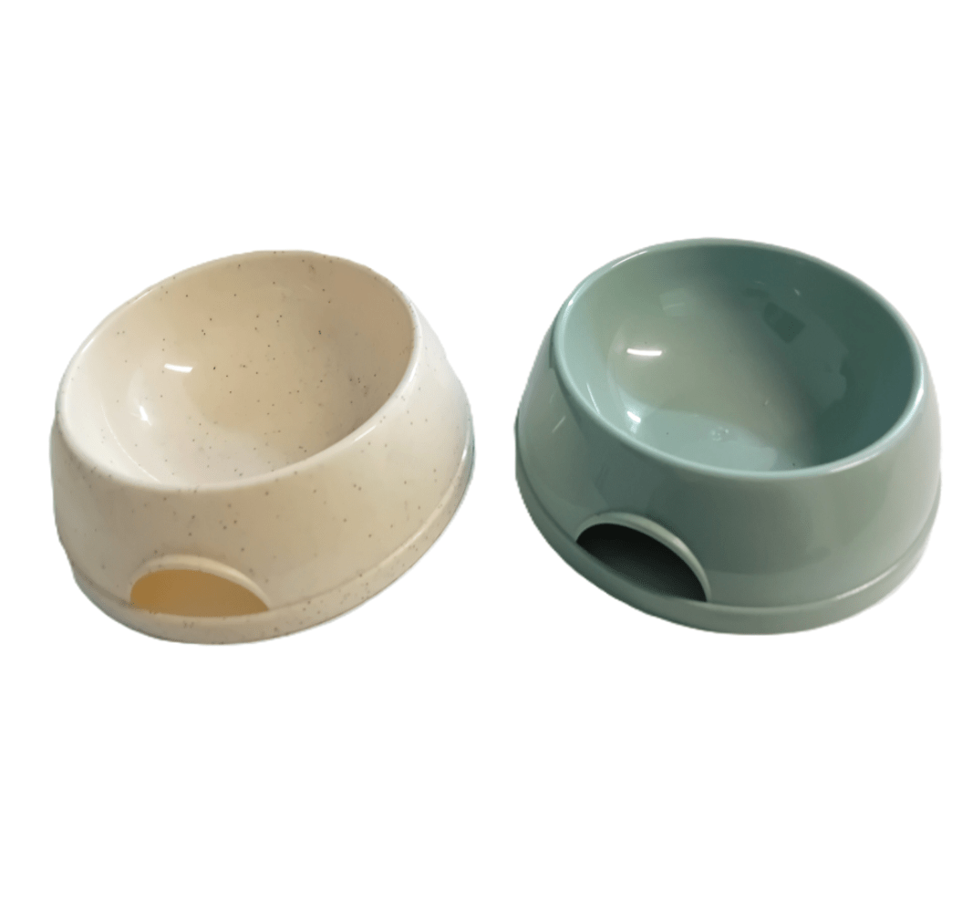 Chikko Quality - Sustainable feeding and drinking bowl for dogs - Beige or Green - 15 cm