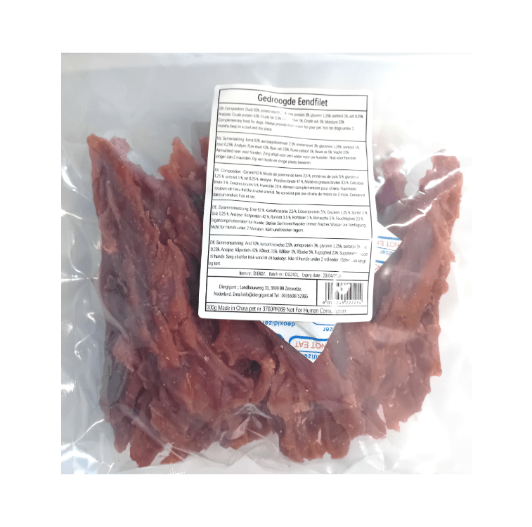 Chikko Quality - Dried Duck Fillet - Dog Snack - 300 grams