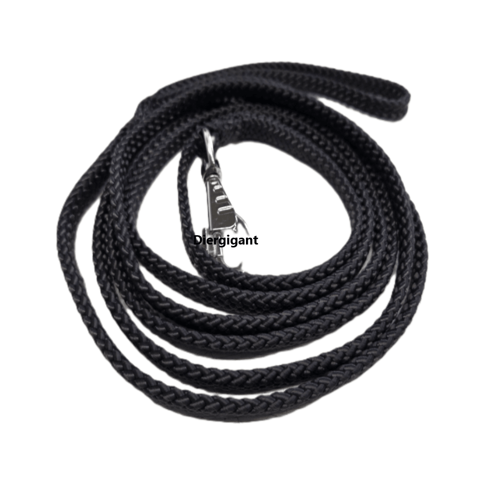 Chikko Quality – Pleciona smycz przepinana – Czarna – 3 metry