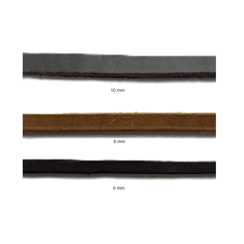 Chikko Quality - Lederen Showlijn - Zwart - 8mm x 120cm - Diergigant