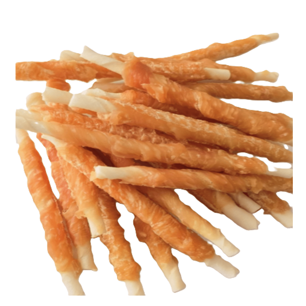 Chikko Quality - Rawhide Kip Sticks - 11.6cm - 100% Natural - 300gr