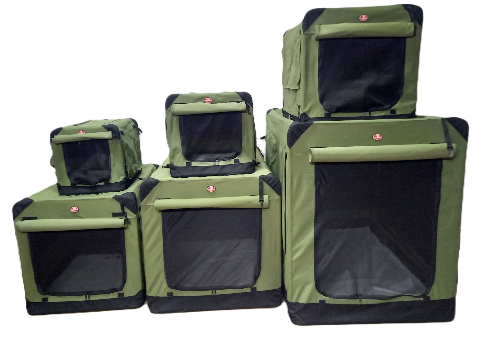 Chikko Kvalitets Blød Bænk - Sammenklappelig Hundebur - Grøn - 122x79x79cm