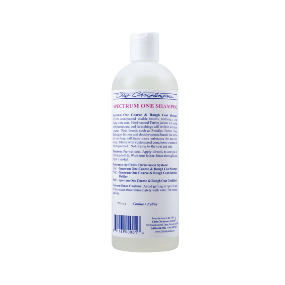 Chris Christensen - Spectrum One - Shampoo - Zware Vachten - 473ml - Diergigant