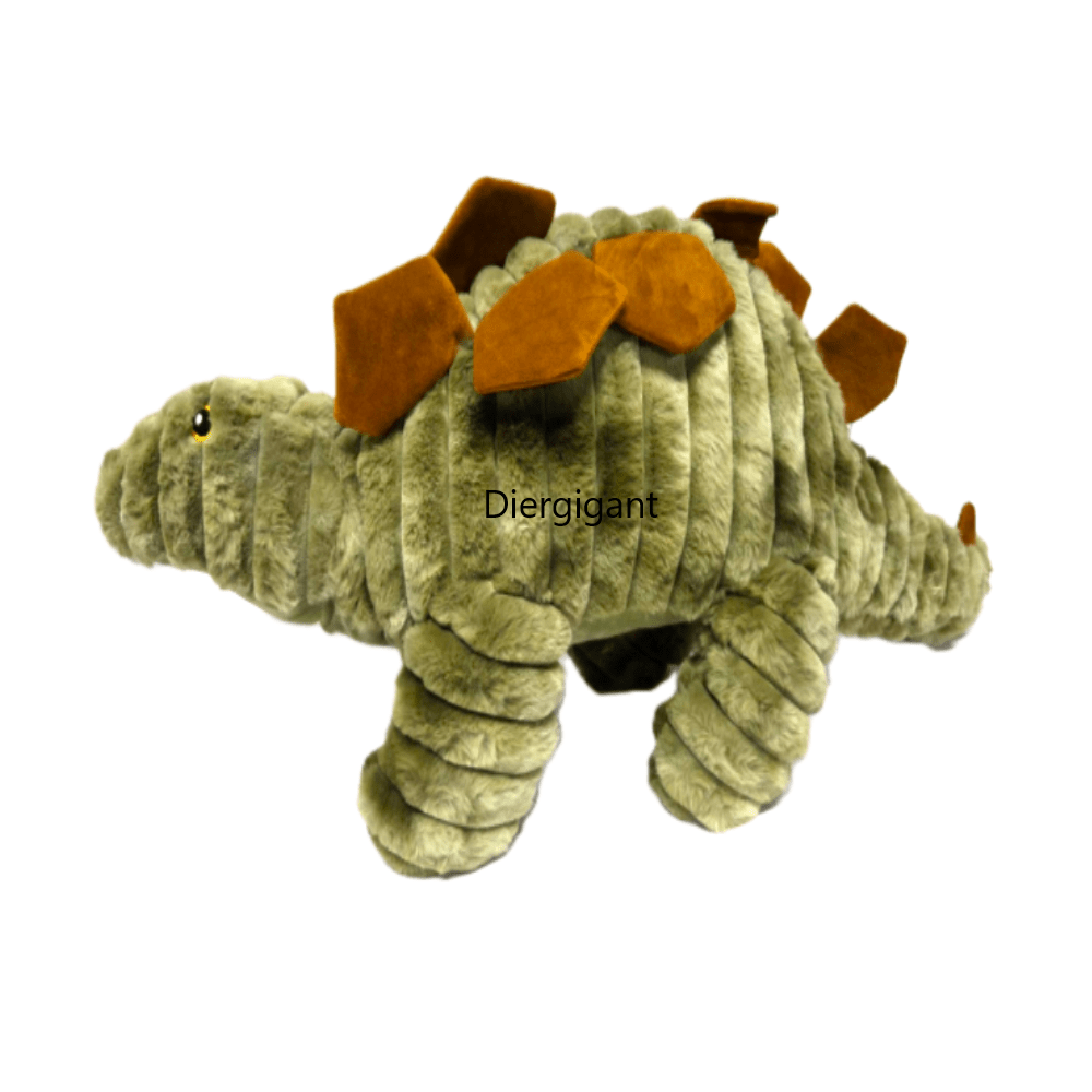 De Boon - Stegosaurus - Hondenspeelgoed - Corduroy Pluche - 90cm