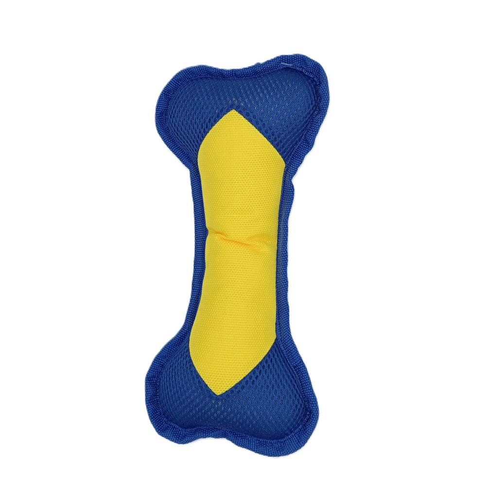 Dogs Collection - Drijvend Hondenspeeltje Bot - Geel/Blauw