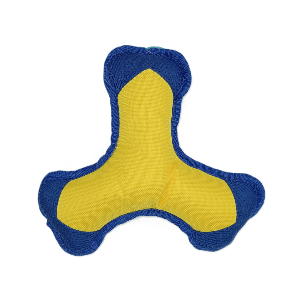 Dogs Collection - Drijvend Hondenspeeltje - Geel/Blauw