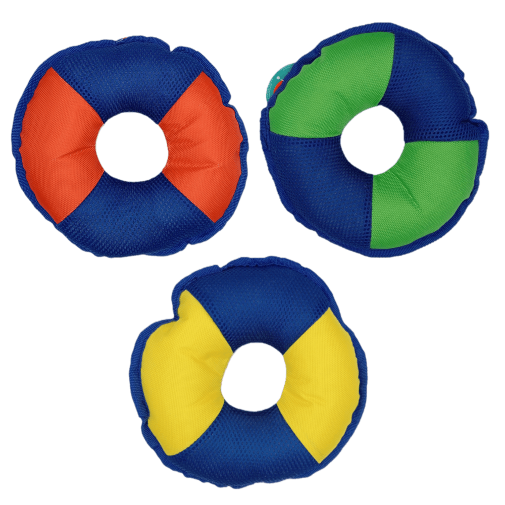 Dogs Collection - Drijvend Hondenspeeltje Rond - Oranje/Blauw