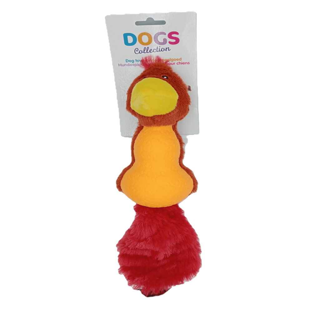 Dogs Collection - Hondenspeeltje - Kauwspeelgoed - Vogel met Pieper - 30 cm