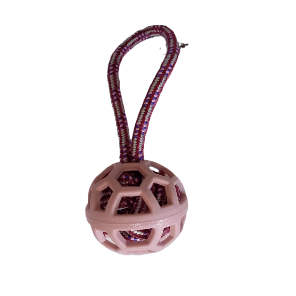 Dogs Collection - Kleurrijk Trektouw met Bal - Duurzaam Hondenspeelgoed - 27cm - Diergigant