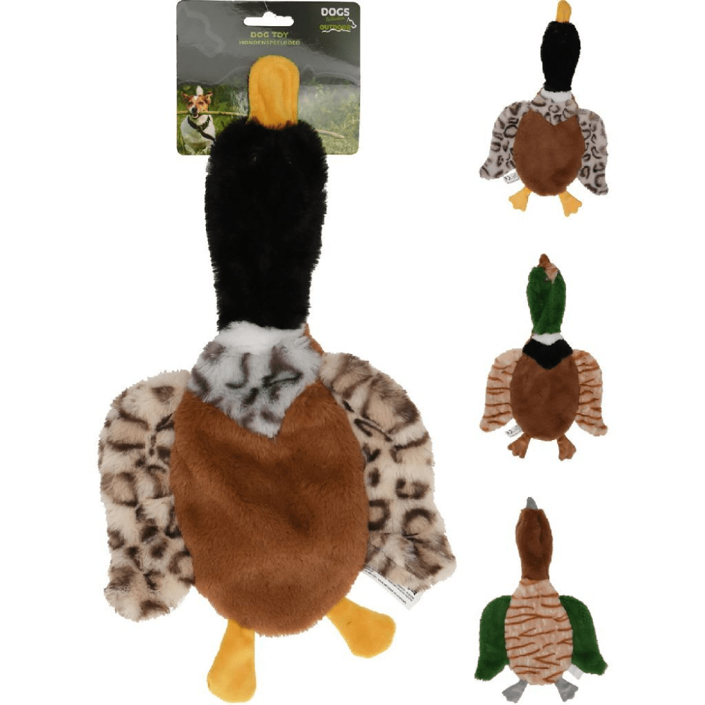 Dogtoys -  Pluche Piep & Knisper Eend - Assorti - 43 cm