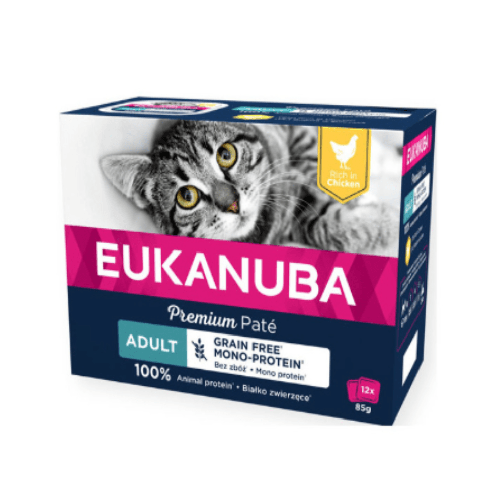 Eukanuba - Chicken Paté - Adult - Grain-free & Full Animal Protein - 12 x 85 grams