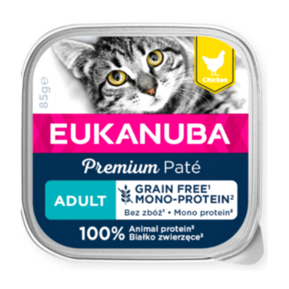 Eukanuba - Chicken Paté - Adult - Grain-free & Full Animal Protein - 12 x 85 grams
