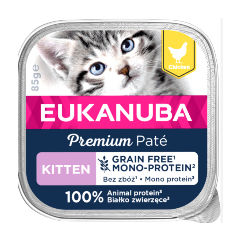 Eukanuba - Chicken Paté - Kitten - Grain-free & Single-Protein Food - 85 gram