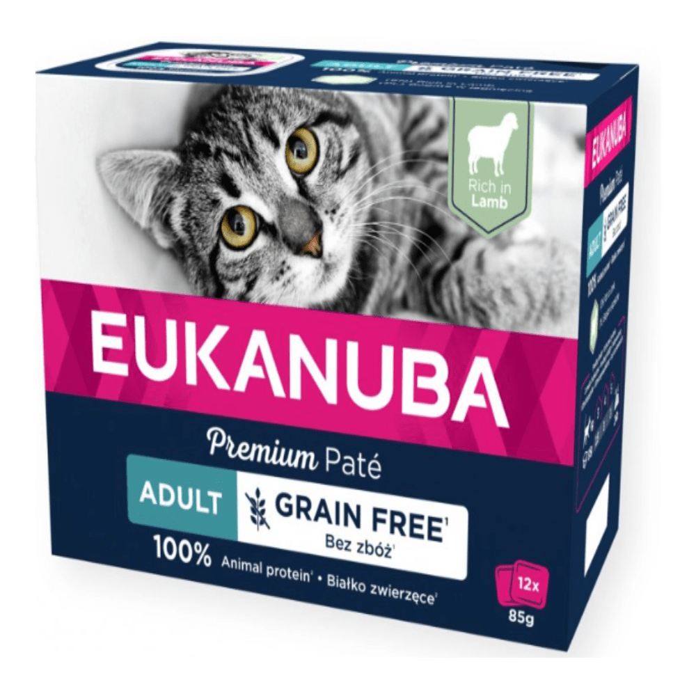 Eukanuba - Lamb Paté - Adult - Grain-free & Full Animal Protein - 12 x 85 gram