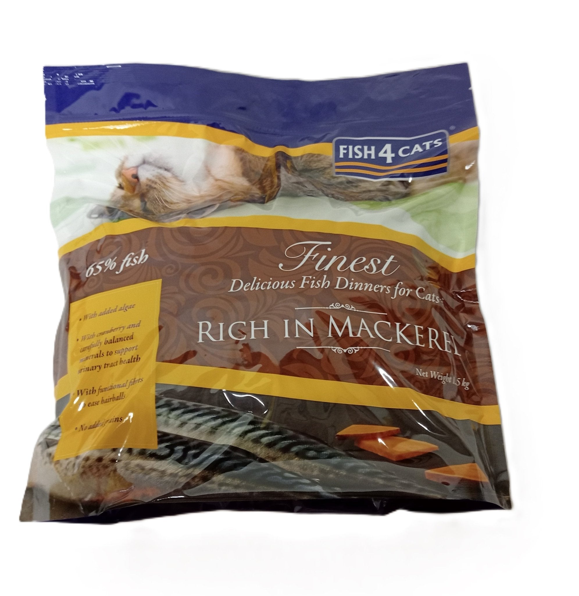 Fish4Cats - Delicious Fish Meal for Cats with Mackerel - 1.5 kg