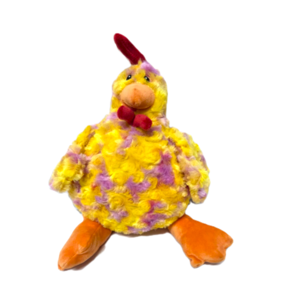 Flamingo - Pluszowy Kurczak - Zabawka dla Psów - Super Miękka - Kolorowa - Duża