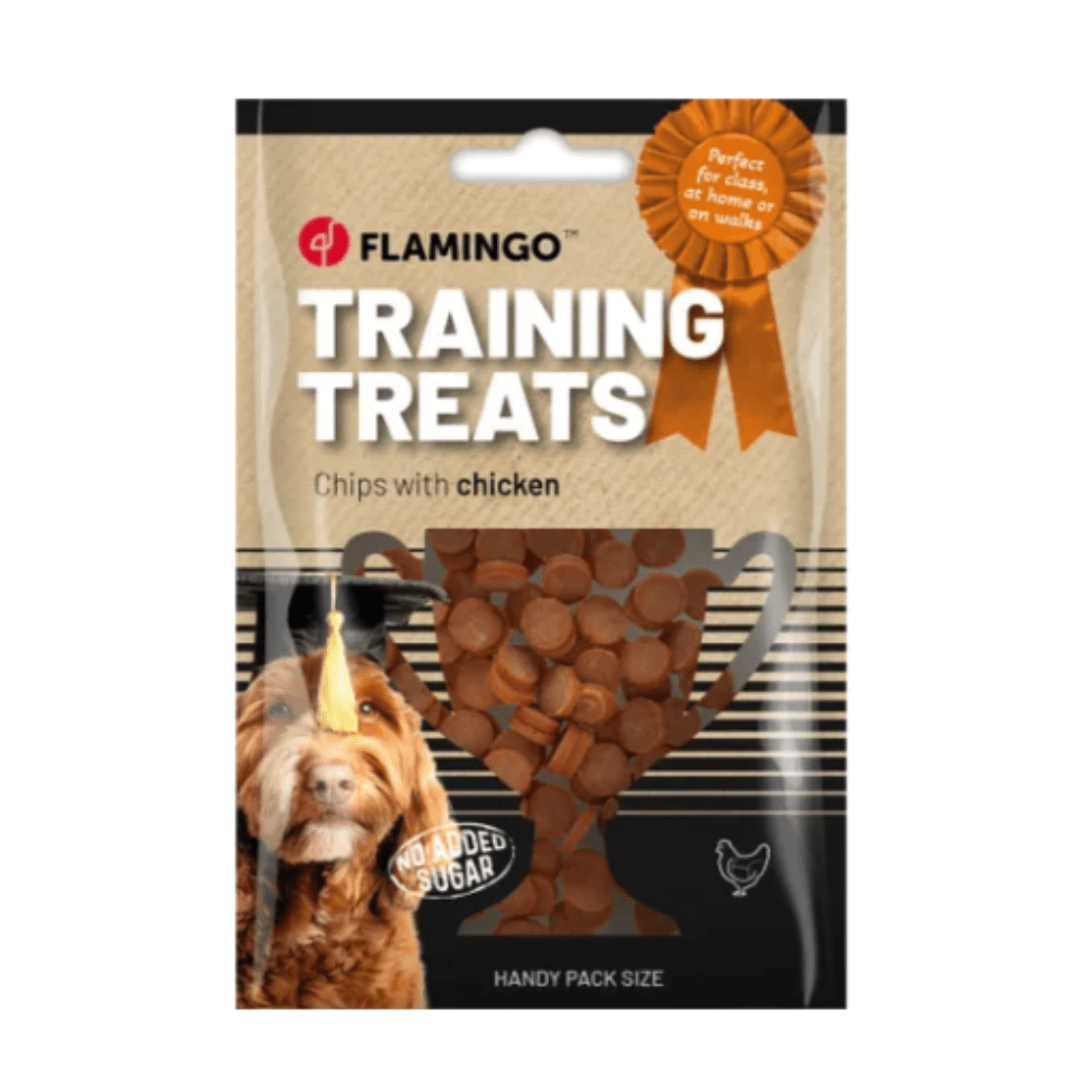 Flamingo - Trainingssnack - Chips met Kip - Suikervrij - 12 x 60gr