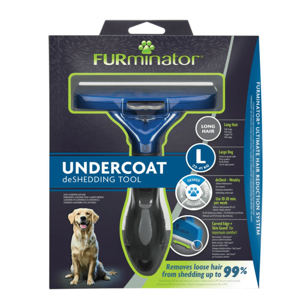 FURminator - narzędzie do usuwania podszerstka - długie włosy - psy - L