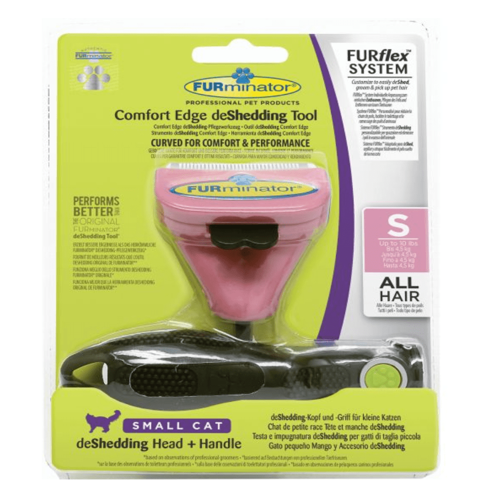 Furminator - Furflex Deshedding Borstel Combo - Roze - S