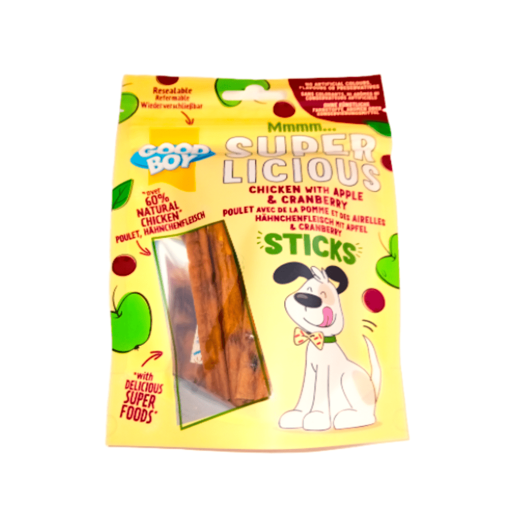 Good Boy - Superlicious Kipsticks met Appel & Cranberry - 100gr