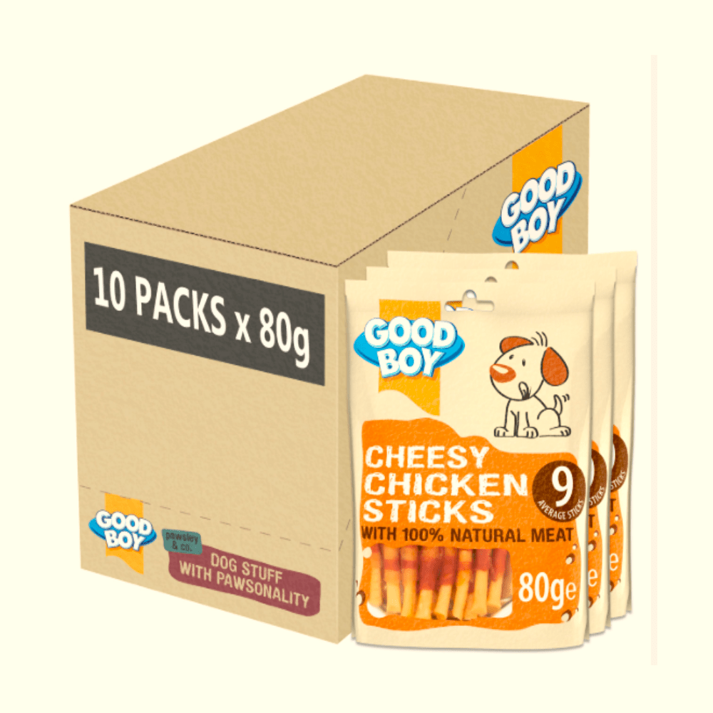 Goodboy - Bâtonnets de fromage - Friandise à mâcher - 1ds à 60 sachets - 4,8 kg