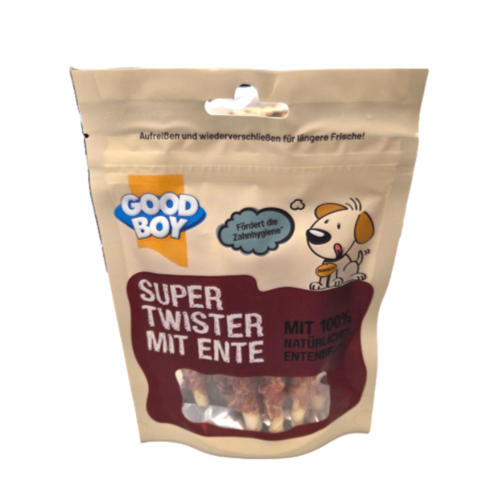 Goodboy - Super Twister met Eend - 100% Natuurlijk - Graanvrij - 90gr