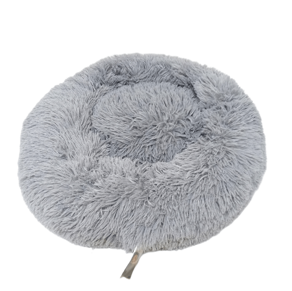 HSP – Flauschiges Hunde- und Katzenkissen – Hellgrau – 50 cm