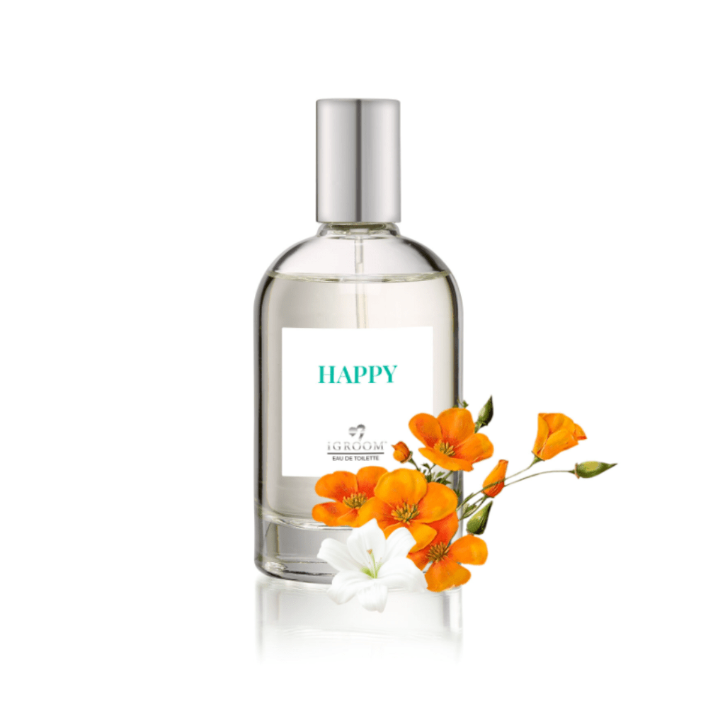 iGroom - Parfum - Happy - Verfrissende Bloemengeur - Hond & Kat - 100ml