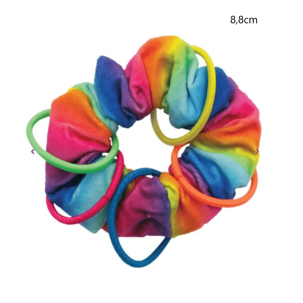 Kong - Aktiv Scrunchie - Farverigt Kattelegetøj - 8,8 cm