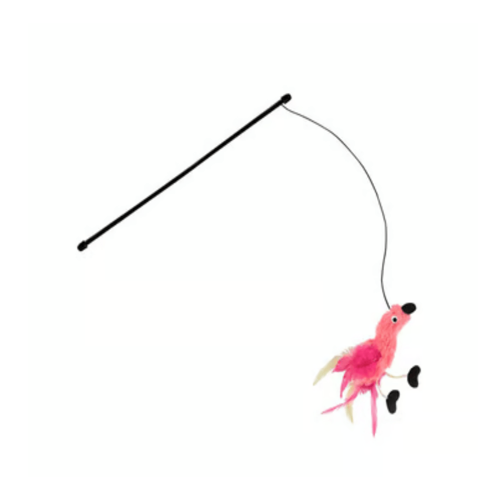 Kong - Aktiv - Fiskestang med Plysfugl & Catnip - Blå