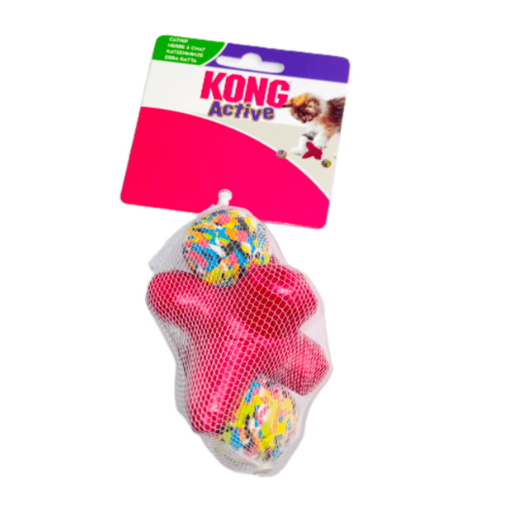 KONG - Jacks Active - Katteurt Legetøj - Sæt med 3