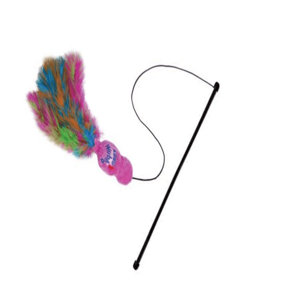 KONG - Wubba Boa Tease - Kat - Lokkemiddel Legetøj - Lyserød - 45cm