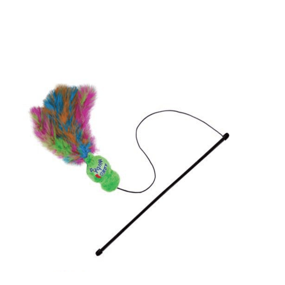 KONG - Wubba Boa Tease - Lokkemiddel legetøj til katte - Grøn - 45cm