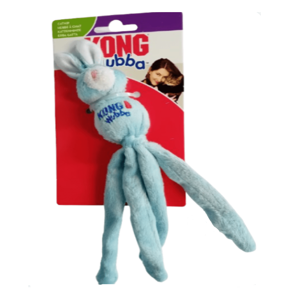 Kong - Wubba Kanin - Plys & Knas - Kattelegetøj - Pastel Lyserød - 21cm