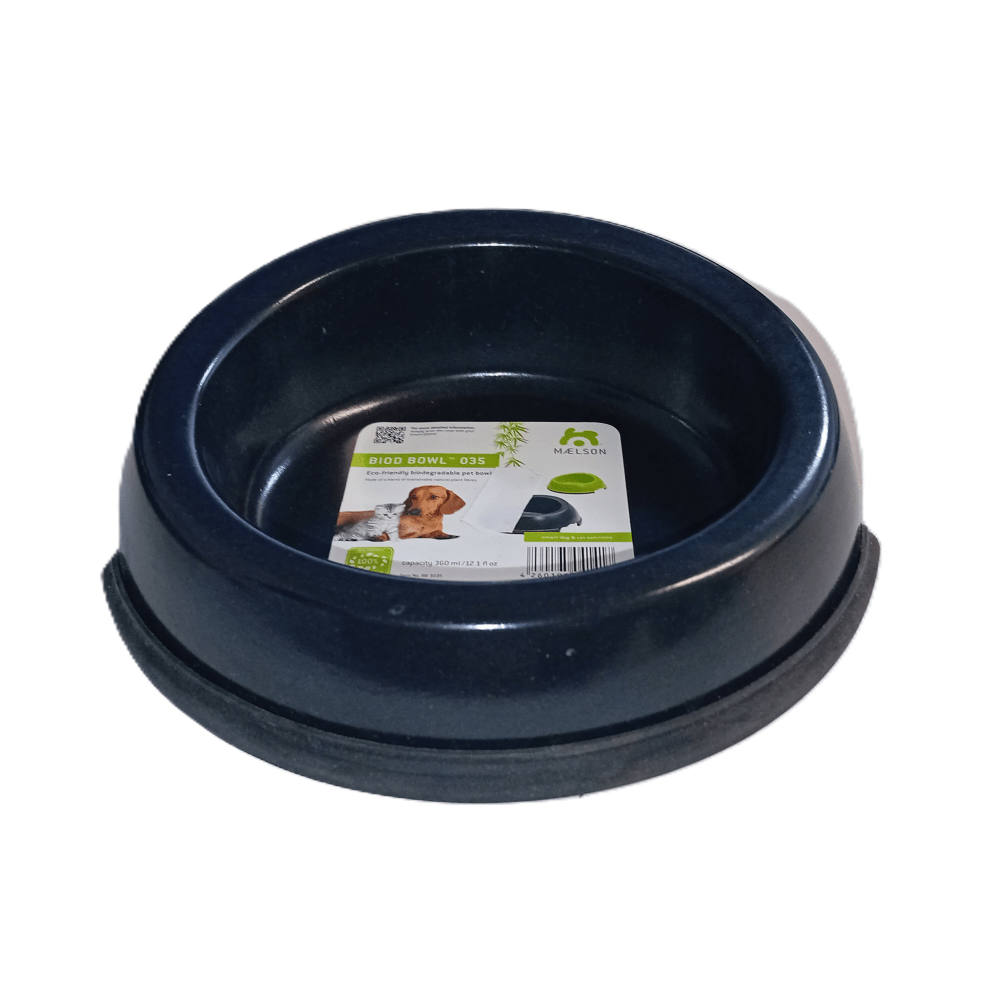 Maelson - Biod Bowl Feed or Drink Bowl S/M & XL - Sustainable & Stylish - Black