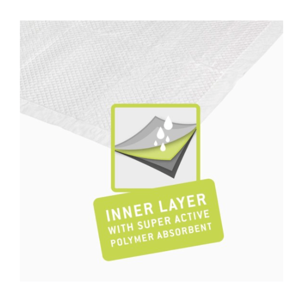 Maelson Doggie - Coussinets de dressage 60x60cm - Parfum herbe - Très absorbant - 10 pièces