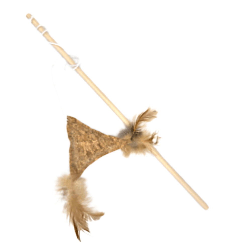 MaxxPro - Kattenhengel - Hout/kurk - Driehoek - Interactief - 41 cm - Diergigant