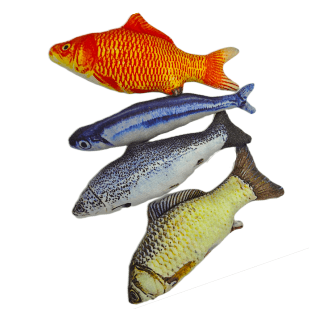 MaxxPro - Knuffel - Zalm - Kattenspeelgoed - 19cm - Diergigant