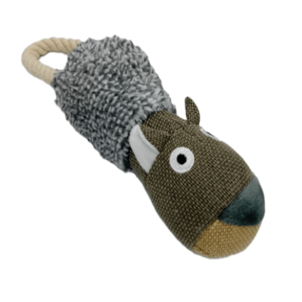 MaxxPro - Knuffelbaar Hondenspeeltje - Met Piep & Touw - 30cm