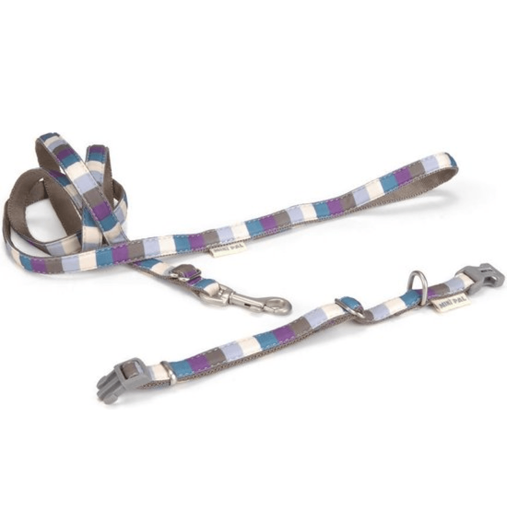 Minipal - Collier et Laisse - Pour Chiots & Petits Chiens - Multicolore