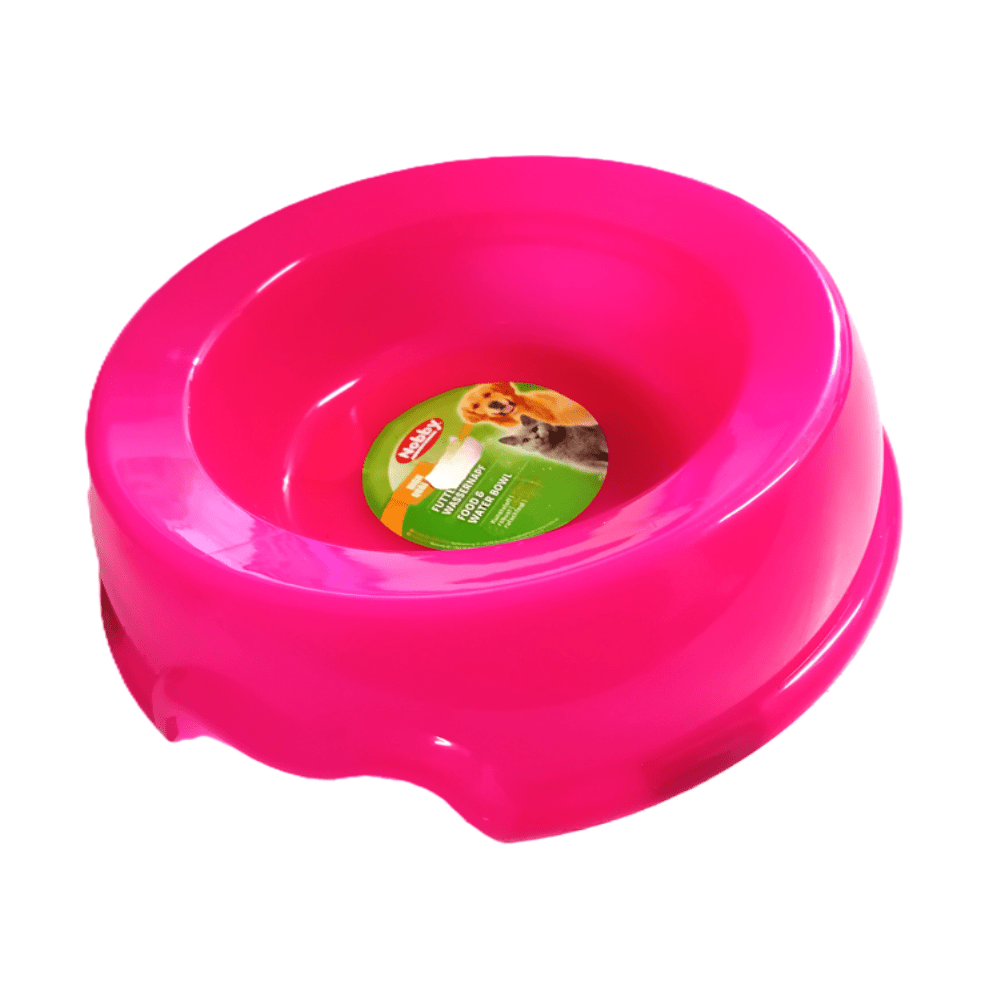 Nobby - Transparent Feeding and Drinking Bowl - robust & non-slip - for dog & cat - 1000ml