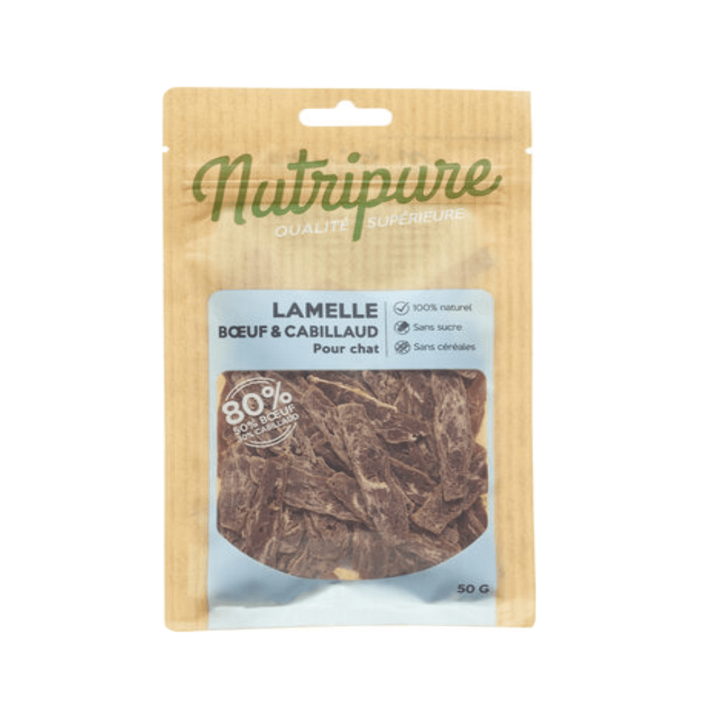 Nutripure - Round & Cod Strips for Cats – Natural Protein-Rich Snack